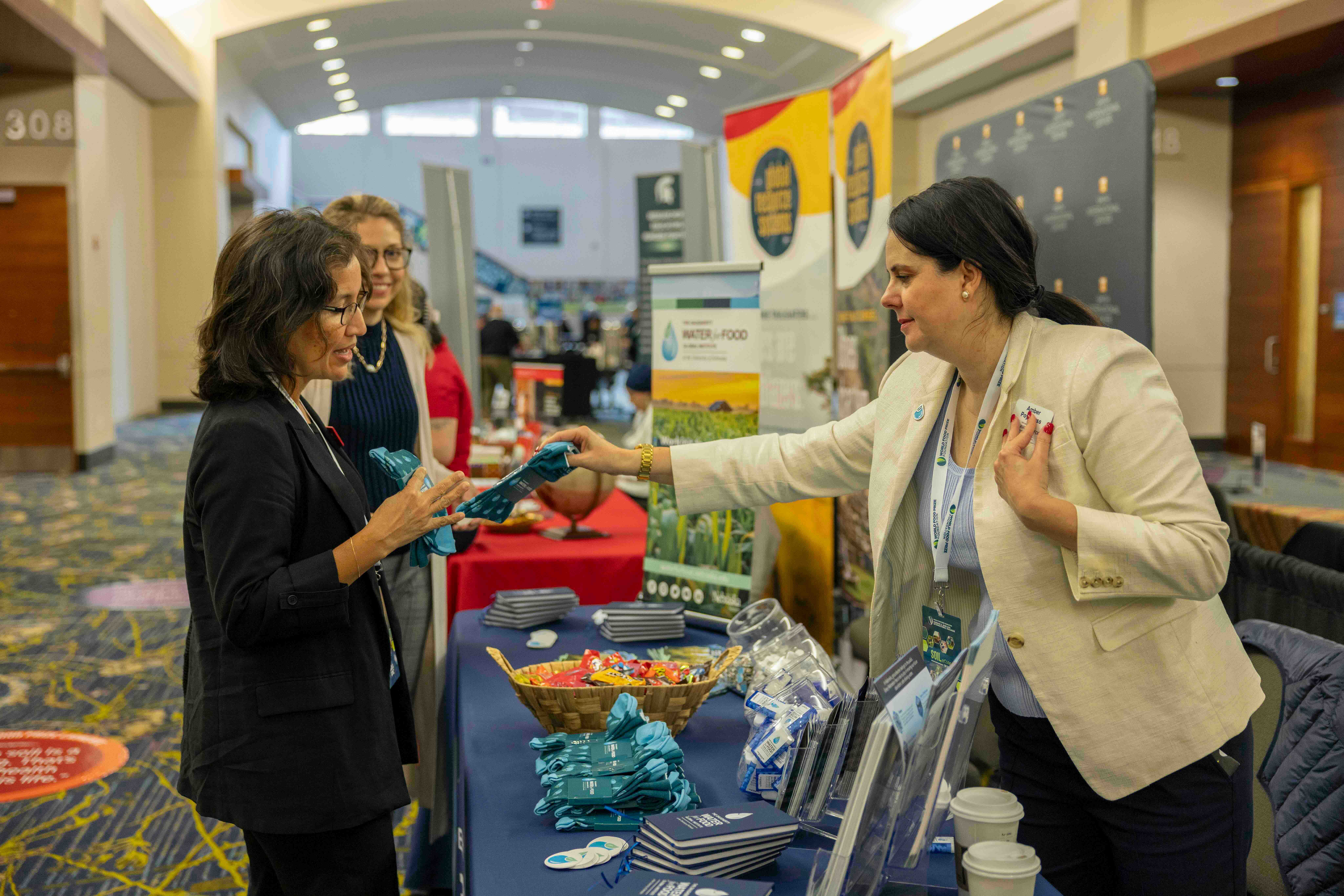 DWFI booth at the Borlaug Dialogue 2025