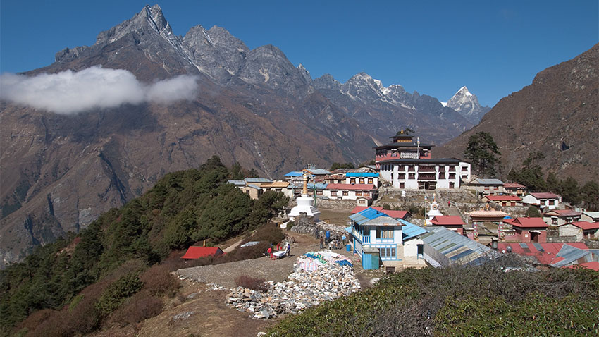 Small town in the mountains