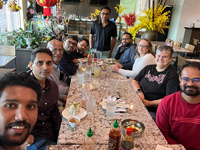 People sitting around table