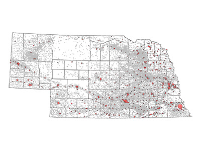 Map of nebraska