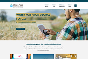 View of Water for Food website