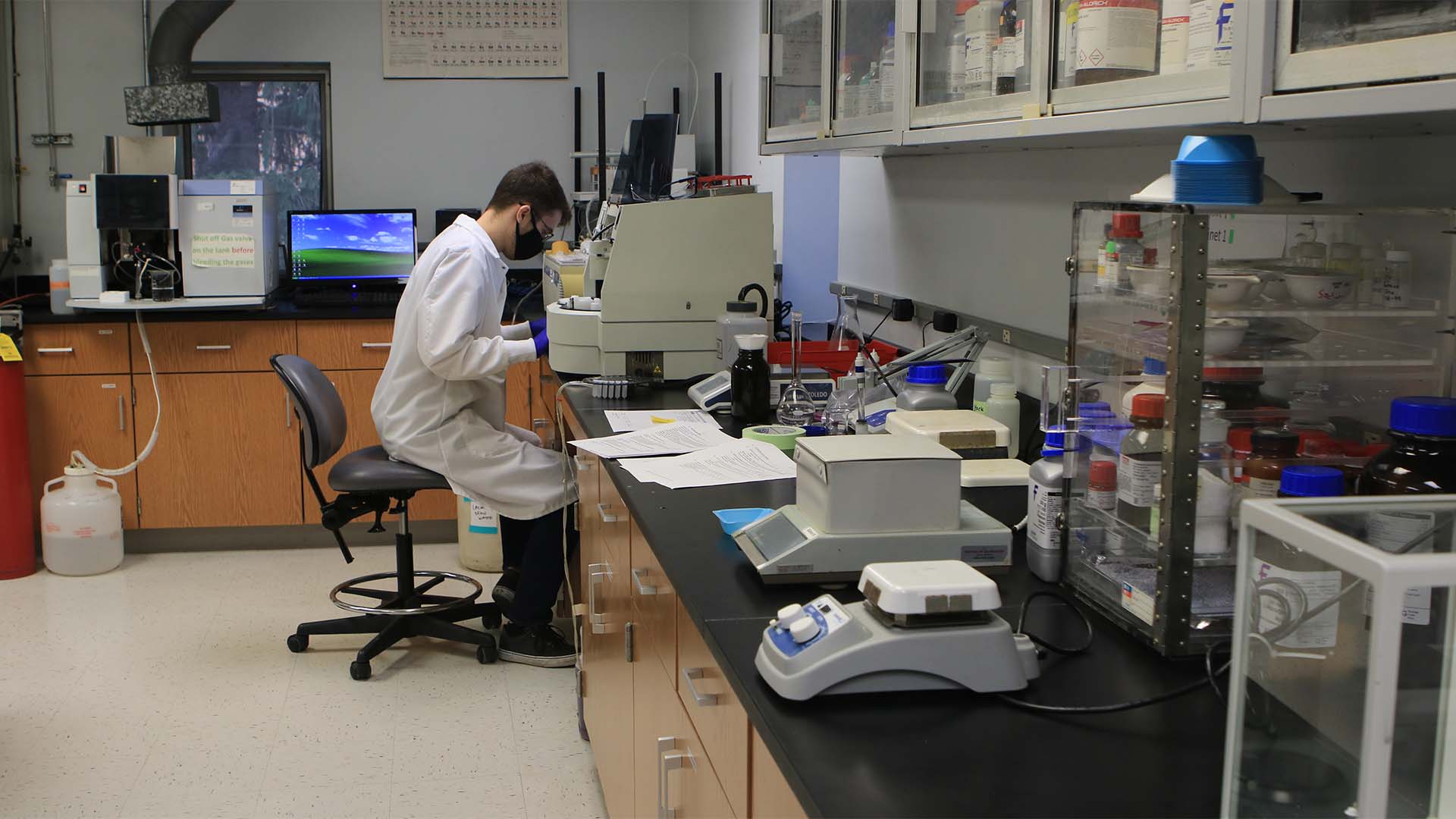 Person working in lab