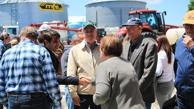 People standing in group talking