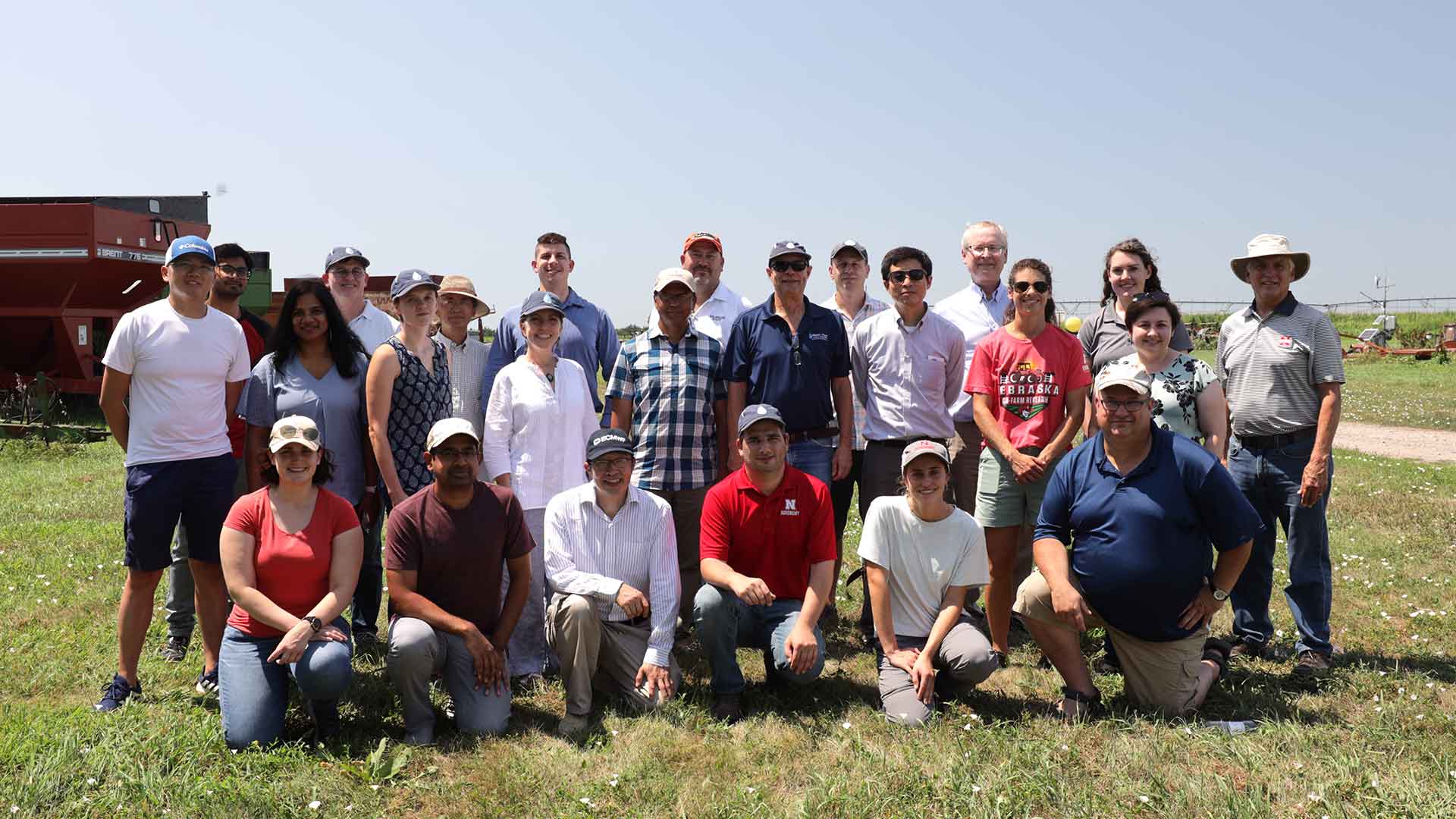 Group looking at camera