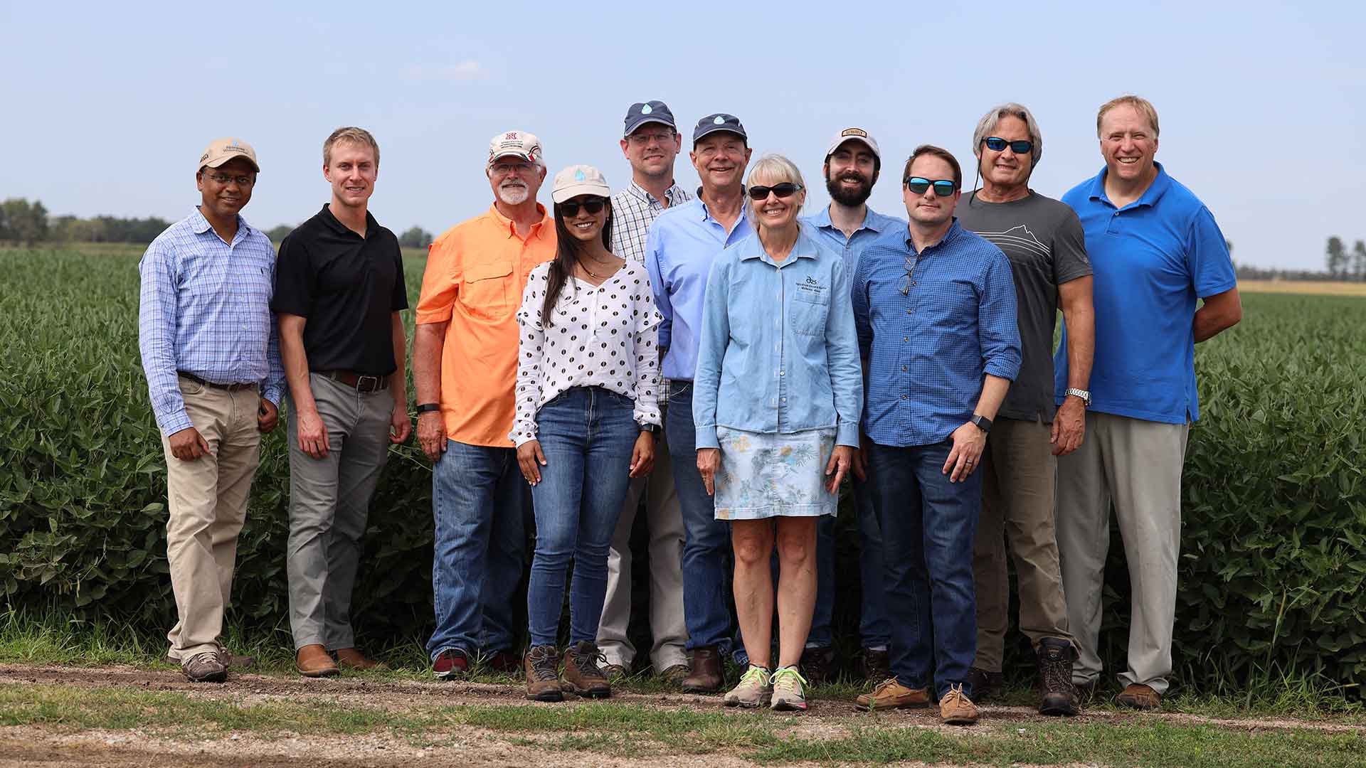 Group looking at camera