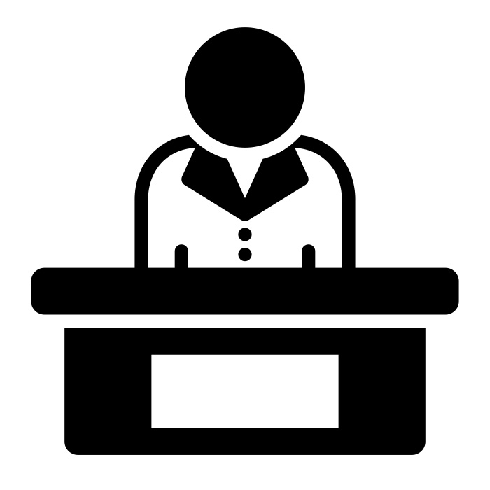 Person sitting at desk