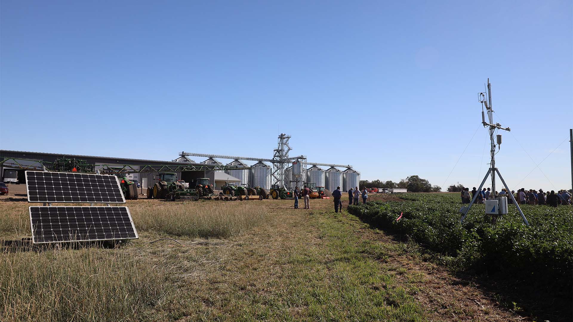 Research equipment in field