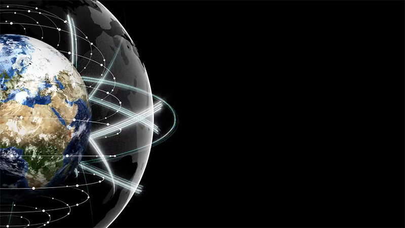 Globe with illustration bubble