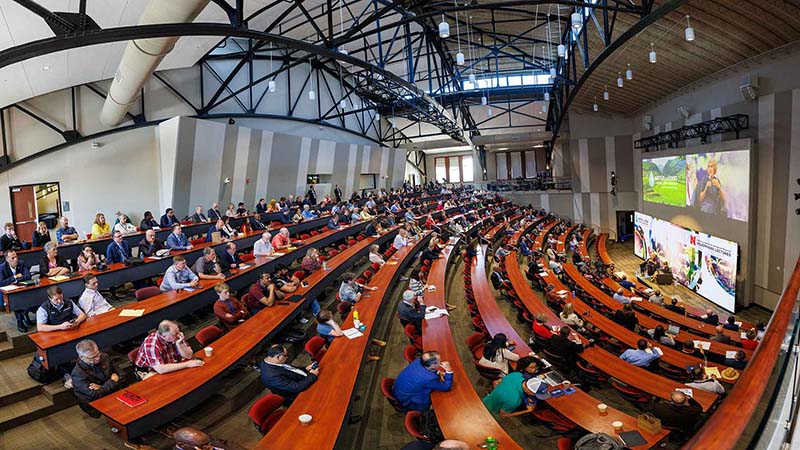 Wide angle of conference center