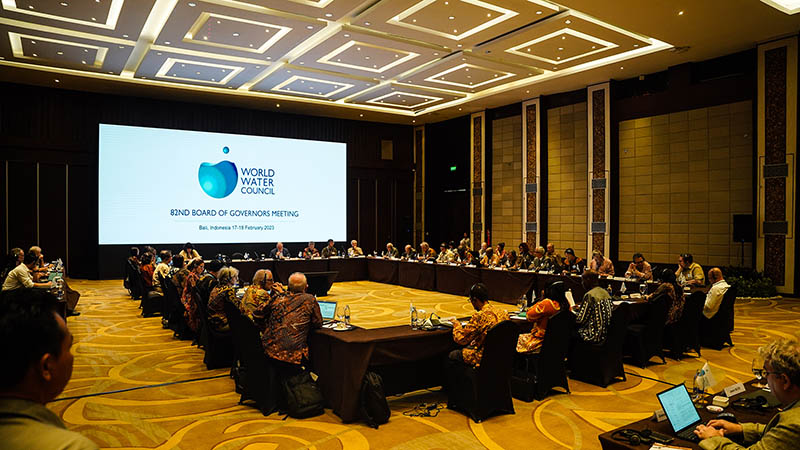 Large group sitting at tables