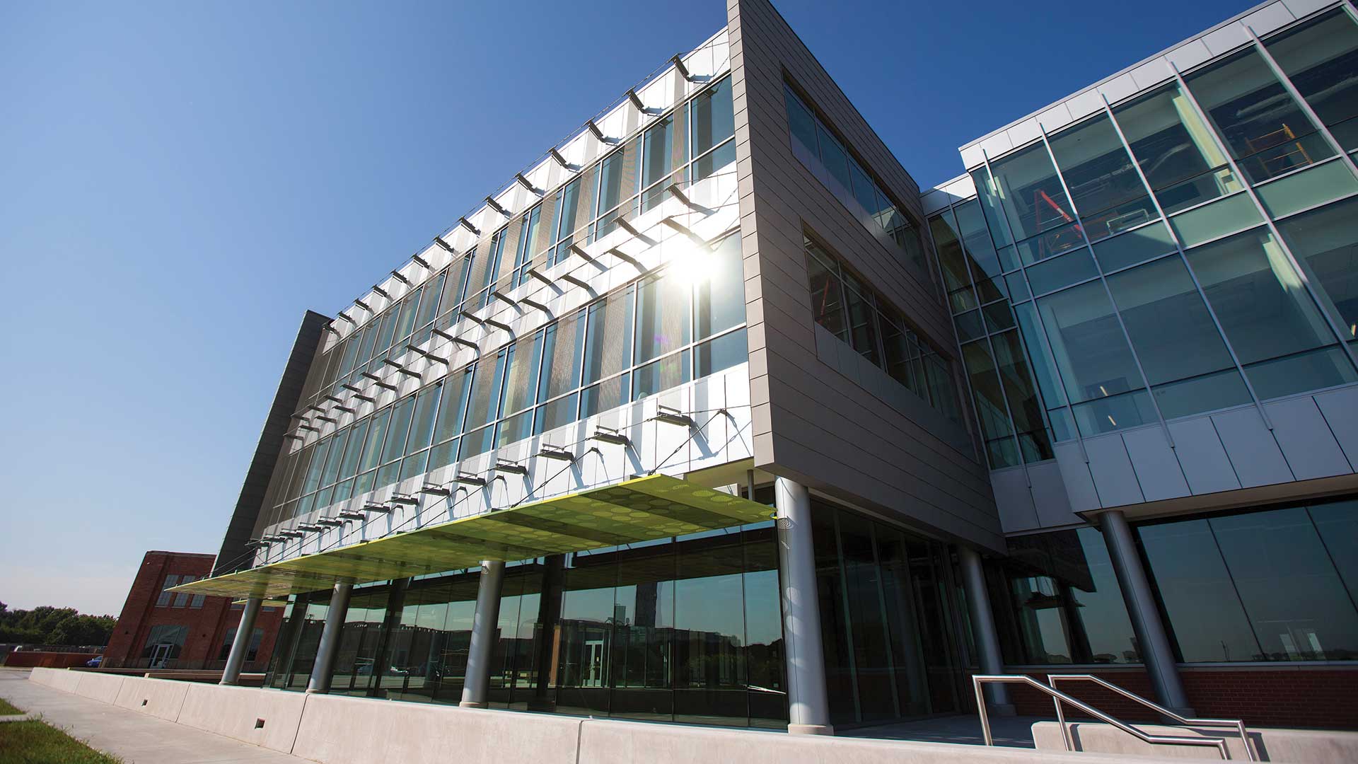 Outside view of commercial building