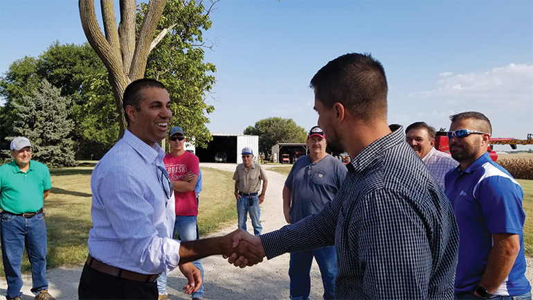Two people shaking hands